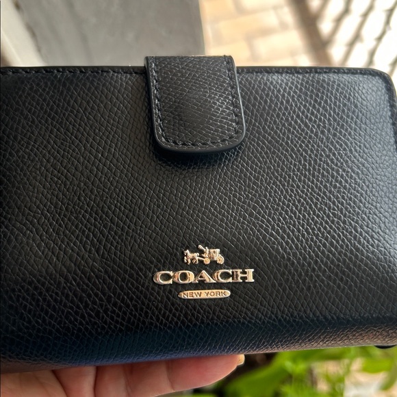 Coach Black Textured Leather Wallet - Picture 10 of 10